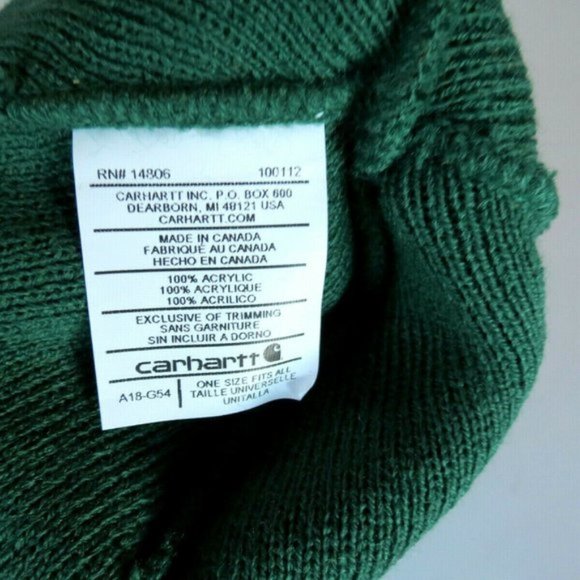 Carhartt Beanie Handmade in USA Pom - Picture 5 of 6